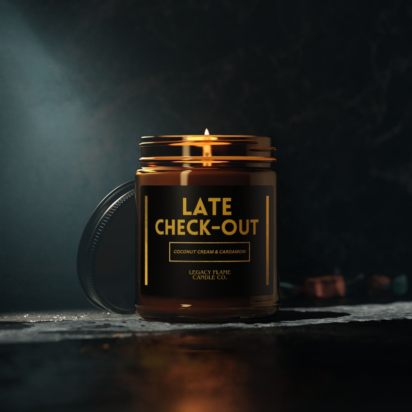 Soy Candle - Late Check-Out Coconut Cream & Cardamom Scent
