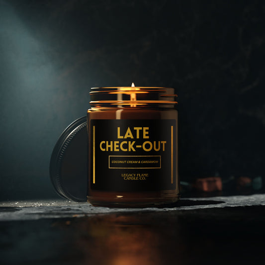 Soy Candle - Late Check-Out Coconut Cream & Cardamom Scent